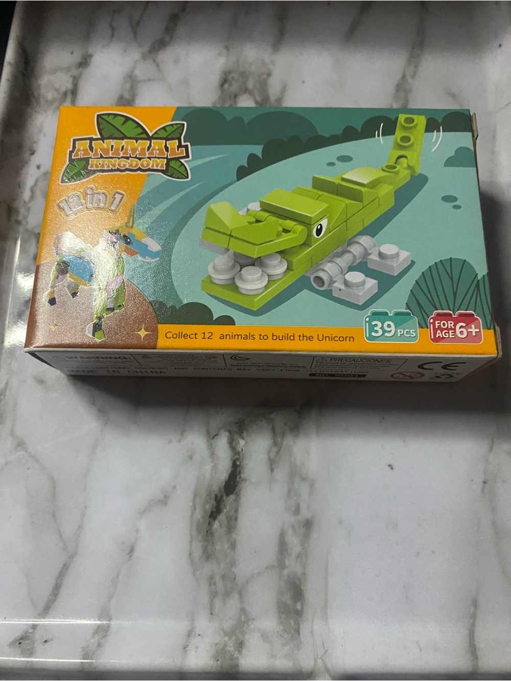 Kids Building Toy - Green Crocodile (39 pcs)